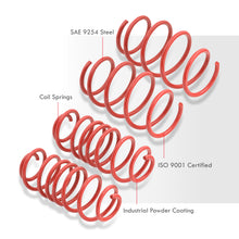 Load image into Gallery viewer, Acura TL 2004-2008 / Honda Accord V6 2003-2007 Lowering Springs Red (TL Front ~0.6&quot; / Rear ~0.7&quot;)(Accord Front ~1.8&quot; / Rear ~1.5&quot;)
