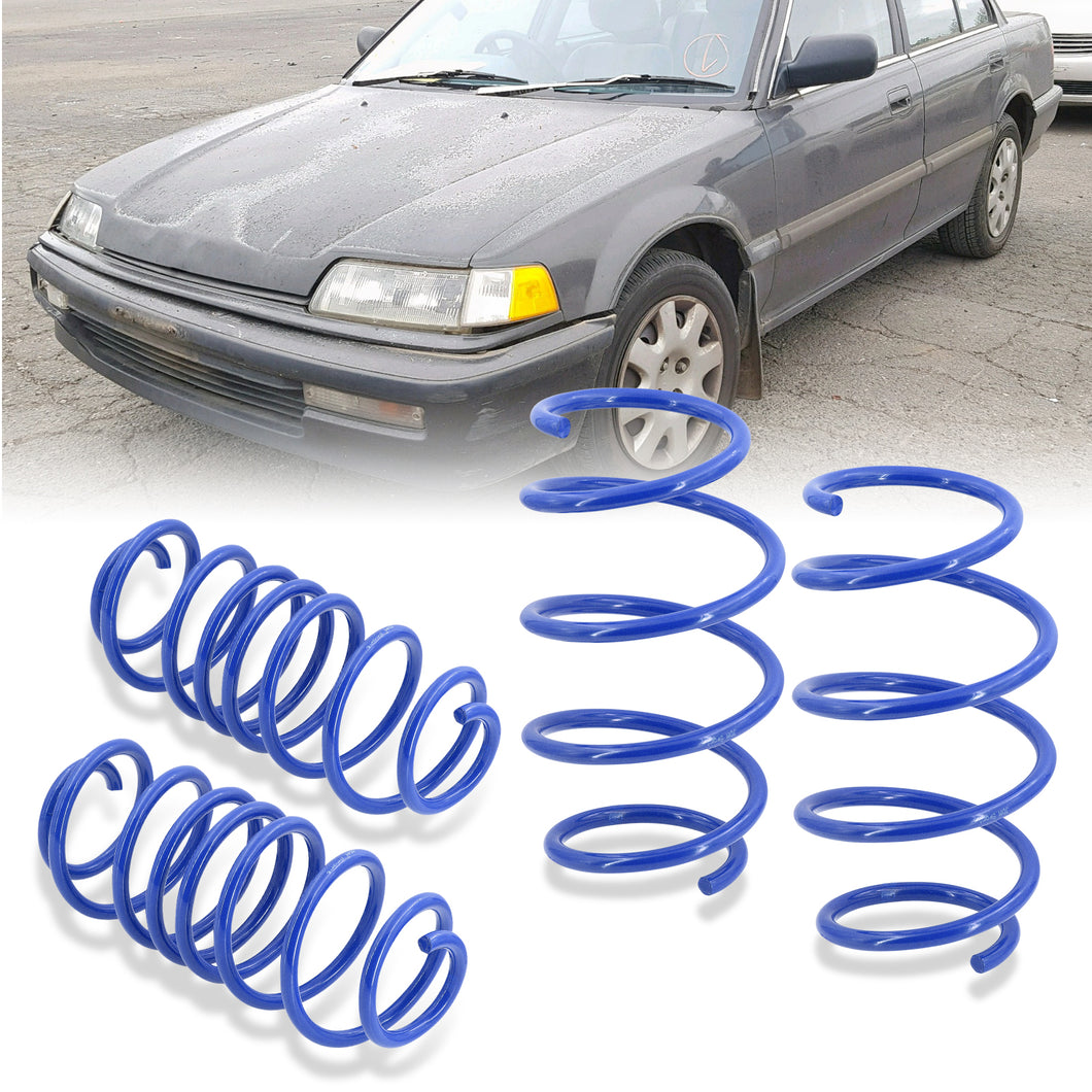 Honda Civic 1988-1991 / CRX 1988-1991 Lowering Springs Blue (Front ~2.5