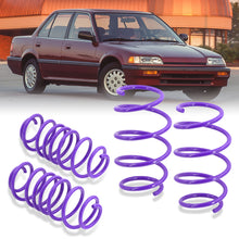 Load image into Gallery viewer, Honda Civic 1988-1991 / CRX 1988-1991 Lowering Springs Purple (Front ~2.5&quot; / Rear ~2.25&quot;)
