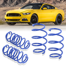 Load image into Gallery viewer, Ford Mustang 2015-2021 Lowering Springs Blue (Front ~1.0" / Rear ~1.0")