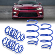 Load image into Gallery viewer, Chevy Camaro V8 2016-2021 Lowering Springs Blue (Front ~1.25&quot; / Rear ~1.5&quot;)

