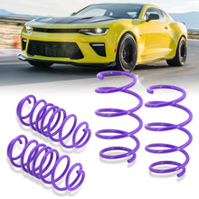 Load image into Gallery viewer, Chevy Camaro V8 2016-2021 Lowering Springs Purple (Front ~1.25&quot; / Rear ~1.5&quot;)
