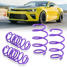 Load image into Gallery viewer, Chevy Camaro V8 2016-2021 Lowering Springs Purple (Front ~1.25" / Rear ~1.5")