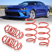 Load image into Gallery viewer, Chevy Camaro V8 2016-2021 Lowering Springs Red (Front ~1.25" / Rear ~1.5")