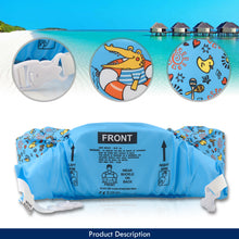 Load image into Gallery viewer, Kids Swim Float Life Jacket Vest with Arm Bands (20-50 LBS) Blue Crocodile