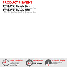 Load image into Gallery viewer, Honda Civic 1988-1991 / CRX 1988-1991 H Series H22 H23 Conversion Engine Motor Mount Black with Red Polyurethane Bushing