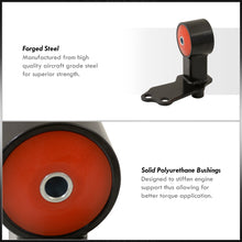 Load image into Gallery viewer, Honda Civic 1988-1991 / CRX 1988-1991 D-Series Cable to Hydro Conversion RH Engine Motor Mount Red Polyurethane Bushings