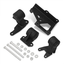 Load image into Gallery viewer, Honda Civic 1992-1995 / Acura Integra 1994-2001 H-Series H22 H23 Conversion Engine Motor Mount Black Polyurethane Bushings (Manual Transmission Only)
