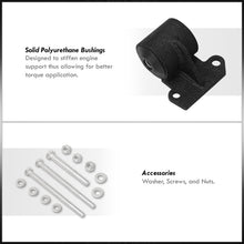 Load image into Gallery viewer, Honda Civic 1992-1995 / Acura Integra 1994-2001 H-Series H22 H23 Conversion Engine Motor Mount Black Polyurethane Bushings (Manual Transmission Only)