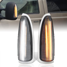 Load image into Gallery viewer, Ford F250 F350 F450 F550 F650 2003-2007 / Excursion 2000-2005 Front 2-in-1 Function LED Side Mirror Signal Marker Lights Clear Len