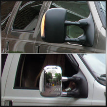 Load image into Gallery viewer, Ford F250 F350 F450 F550 F650 2003-2007 / Excursion 2000-2005 Front 2-in-1 Function LED Side Mirror Signal Marker Lights Clear Len