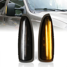 Load image into Gallery viewer, Ford F250 F350 F450 F550 F650 2003-2007 / Excursion 2000-2005 Front 2-in-1 Function LED Side Mirror Signal Marker Lights Smoke Len