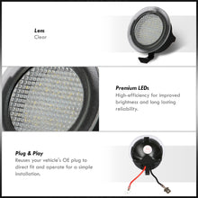 Load image into Gallery viewer, Ford F150 2005-2014 / Mustang 2015-2019 Front White LED Side Mirror Puddle Lights Clear Len