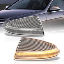 Load image into Gallery viewer, Mercedes C-Class W204 C300 C350 C63 2008-2012 / ML-Class W164 ML350 2008-2011 Front Amber Sequential LED Side Mirror Signal Marker Lights Clear Len
