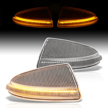 Load image into Gallery viewer, Mercedes C-Class W204 C300 C350 C63 2008-2012 / ML-Class W164 ML350 2008-2011 Front Amber Sequential LED Side Mirror Signal Marker Lights Clear Len