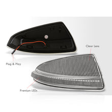 Load image into Gallery viewer, Mercedes C-Class W204 C300 C350 C63 2008-2012 / ML-Class W164 ML350 2008-2011 Front Amber Sequential LED Side Mirror Signal Marker Lights Clear Len