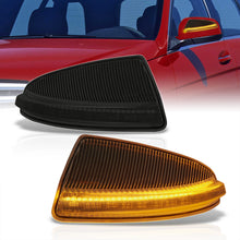 Load image into Gallery viewer, Mercedes C-Class W204 C300 C350 C63 2008-2012 / ML-Class W164 ML350 2008-2011 Front Amber Sequential LED Side Mirror Signal Marker Lights Smoke Len