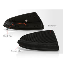 Load image into Gallery viewer, Mercedes C-Class W204 C300 C350 C63 2008-2012 / ML-Class W164 ML350 2008-2011 Front Amber Sequential LED Side Mirror Signal Marker Lights Smoke Len