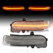 Load image into Gallery viewer, Mercedes C-Class W203 2001-2007 Front Amber Sequential LED Side Mirror Signal Marker Lights Clear Len