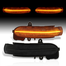 Load image into Gallery viewer, Mercedes C-Class W203 2001-2007 Front Amber Sequential LED Side Mirror Signal Marker Lights Smoke Len