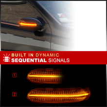 Load image into Gallery viewer, Mercedes C-Class W203 2001-2007 Front Amber Sequential LED Side Mirror Signal Marker Lights Smoke Len