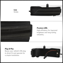 Load image into Gallery viewer, Dodge RAM 1500 2019-2022 Front Amber Sequential LED Side Mirror Signal Marker Lights Smoke Len (Models With Turn Signal Lights & Will Not Fit Models With Towing Mirrors)