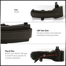 Load image into Gallery viewer, Subaru Ascent 2019-2022 / Crosstrek 2018-2022 / Forester 2019-2022 / Impreza 2017-2022 / Legacy 2018-2022 / Outback 2018-2022 Front Amber Sequential LED Side Mirror Signal Marker Lights Smoke Len