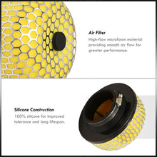 Load image into Gallery viewer, Universal 3inch Mushroom Filter Yellow