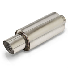 Load image into Gallery viewer, Universal 3" Inlet / 4.5" Slant Tip N1 Style Stainless Steel Exhaust Muffler Chrome