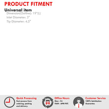 Load image into Gallery viewer, Universal 3" Inlet / 4.5" Slant Tip N1 Style Stainless Steel Exhaust Muffler Chrome