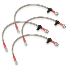 Load image into Gallery viewer, Honda Civic 1996-2000 Stainless Steel Braided Oil Brake Lines Silver (Models with Rear Disc Only)