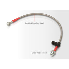 Load image into Gallery viewer, Honda Civic 1996-2000 Stainless Steel Braided Oil Brake Lines Silver (Models with Rear Disc Only)
