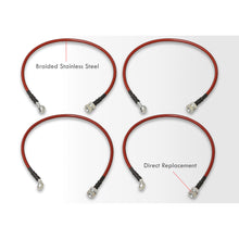 Load image into Gallery viewer, Honda Civic DX LX EX 2001-2005 Stainless Steel Braided Oil Brake Lines Red