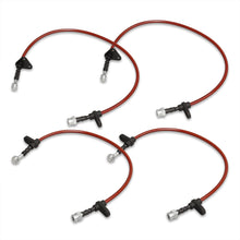 Load image into Gallery viewer, Acura Integra 1990-1993 Stainless Steel Braided Oil Brake Lines Red