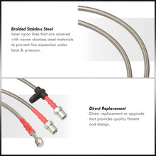 Load image into Gallery viewer, Lexus SC300 SC400 1992-2000 / Toyota Supra (Non-Turbo) 1993-1998 Stainless Steel Braided Oil Brake Lines Silver