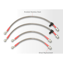 Load image into Gallery viewer, Lexus SC300 SC400 1992-2000 / Toyota Supra (Non-Turbo) 1993-1998 Stainless Steel Braided Oil Brake Lines Silver