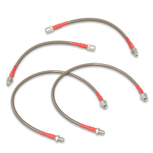 Load image into Gallery viewer, BMW 5 Series E60 E63 E64 2004-2010 Stainless Steel Braided Oil Brake Lines Silver
