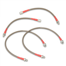 Load image into Gallery viewer, BMW 5 Series E60 E63 E64 2004-2010 Stainless Steel Braided Oil Brake Lines Silver