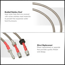 Load image into Gallery viewer, BMW 3 Series E46 1999-2005 Stainless Steel Braided Oil Brake Lines Silver
