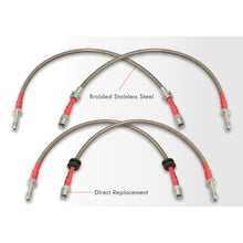 Load image into Gallery viewer, BMW 3 Series E46 1999-2005 Stainless Steel Braided Oil Brake Lines Silver