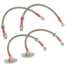 Load image into Gallery viewer, Toyota MR2 1991-1995 Stainless Steel Braided Oil Brake Lines Silver