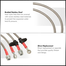 Load image into Gallery viewer, Honda Prelude 1997-2001 Stainless Steel Braided Oil Brake Lines Silver