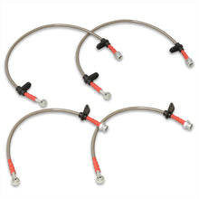 Load image into Gallery viewer, Honda S2000 2000-2005 Stainless Steel Braided Oil Brake Lines Silver
