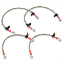 Load image into Gallery viewer, Honda S2000 2000-2005 Stainless Steel Braided Oil Brake Lines Silver