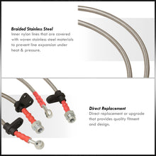 Load image into Gallery viewer, Honda S2000 2000-2005 Stainless Steel Braided Oil Brake Lines Silver