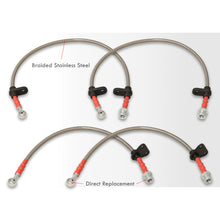 Load image into Gallery viewer, Honda S2000 2000-2005 Stainless Steel Braided Oil Brake Lines Silver