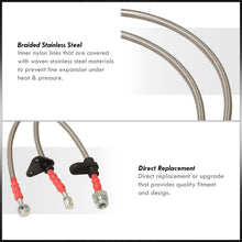 Load image into Gallery viewer, Honda Prelude 1992-1996 Stainless Steel Braided Oil Brake Lines Silver