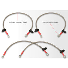 Load image into Gallery viewer, Honda Prelude 1992-1996 Stainless Steel Braided Oil Brake Lines Silver