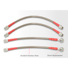 Load image into Gallery viewer, Audi A4 Quattro 2002-2009 / S4 2004-2009 Stainless Steel Braided Oil Brake Lines Silver