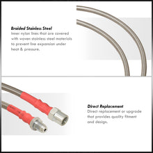 Load image into Gallery viewer, BMW 3 Series E30 1984-1991 Stainless Steel Braided Oil Brake Lines Silver